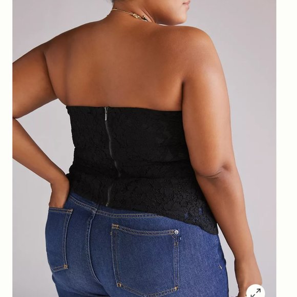 Corseted Corset Lace Boho Peasant Hipster Hippie Art Deco Farm Classy Blouse - Picture 7 of 7